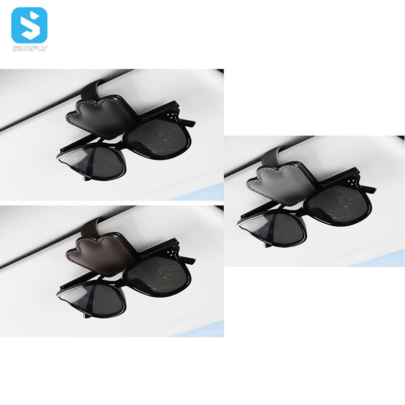 Portable car visor glass holder